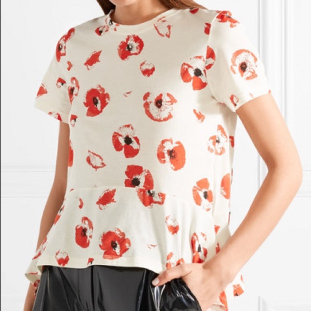 Proenza Schouler Poppy Print T-Shirt